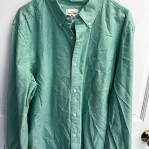 Men’s Green Oxford Button Down Shirt